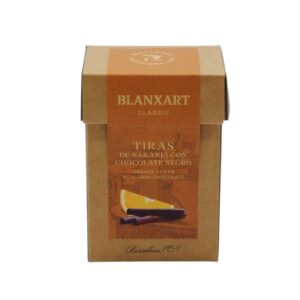 TIRAS DE NARANJA CON CHOCOLATE NEGRO BLANXART 100grs
